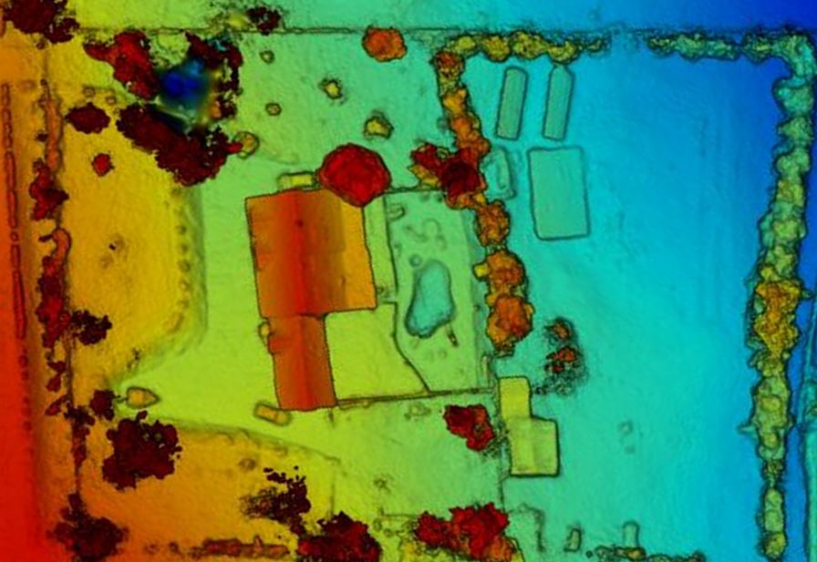 drone services application - digital elevation model